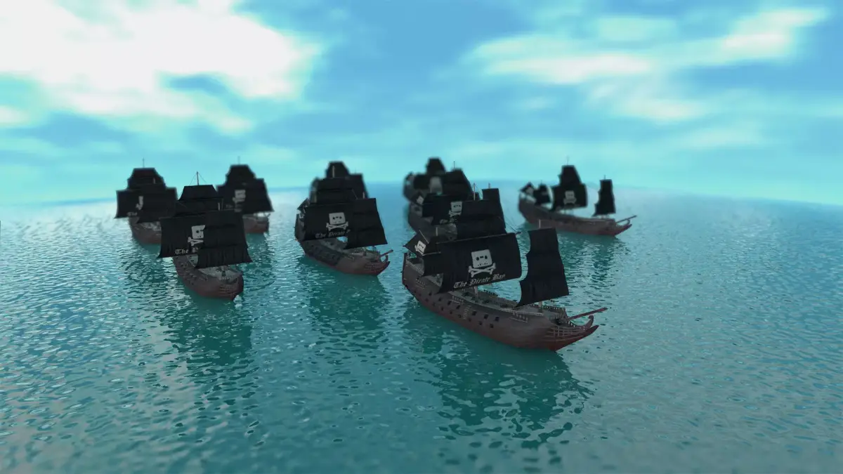 Pirate ship 3D model 4
