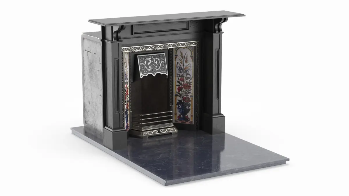 Classical Antique Fireplace 3D model