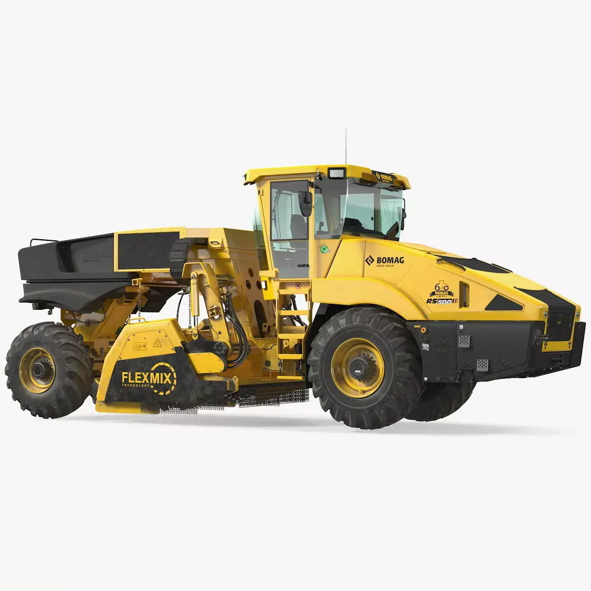 Bomag RS500 Recycler Stabilizer Rigged 3D model