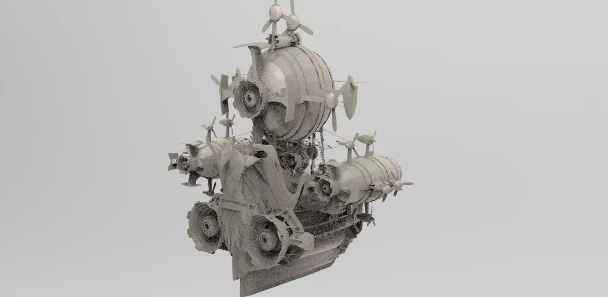 Desert Explorer Airship 2 3D model