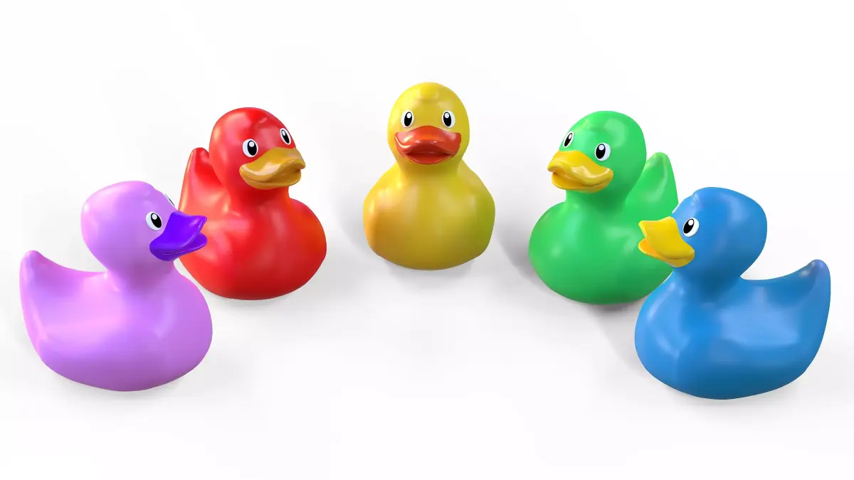 Rubber duck Low-poly 3D model get