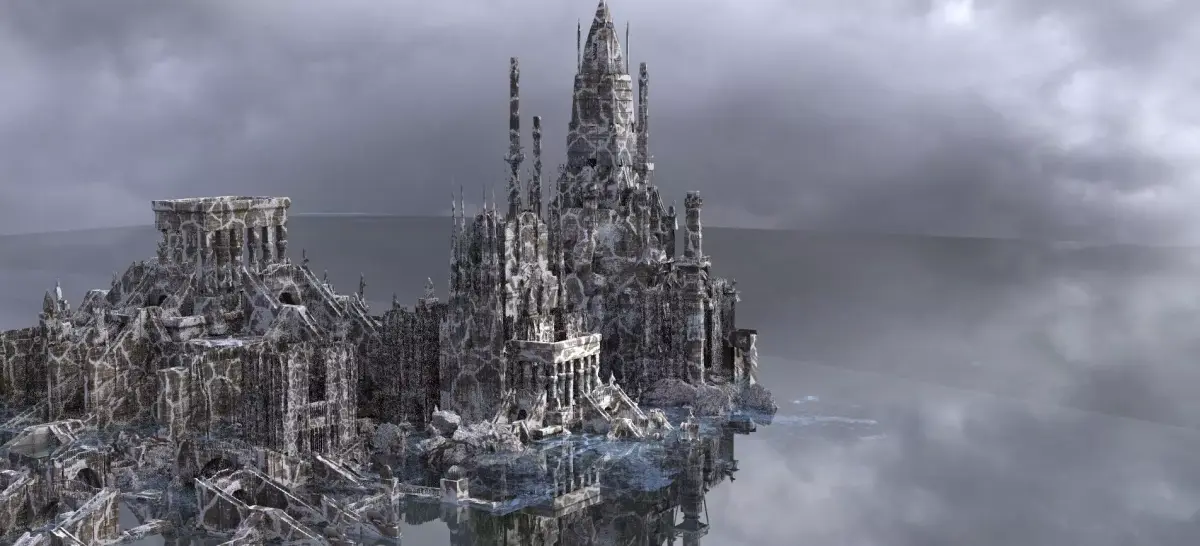 Valkyrie Ancient Snow Temple  Kit bash 3D model