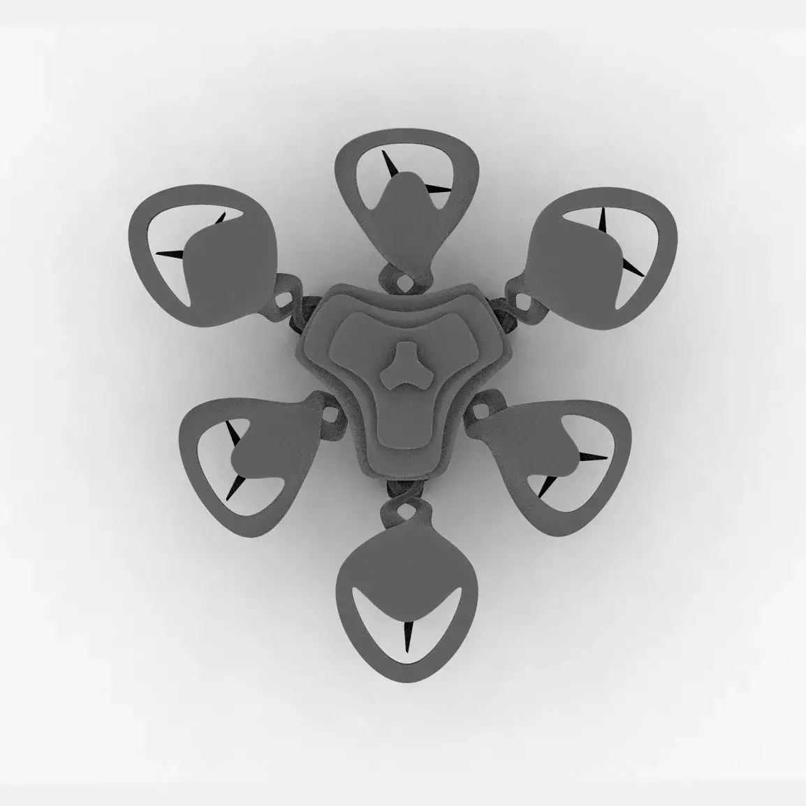 Hexagon Drone Free 3D model