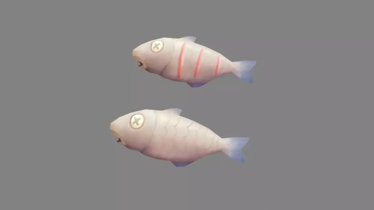 Cartoon fish  Low-poly 3D model purchase