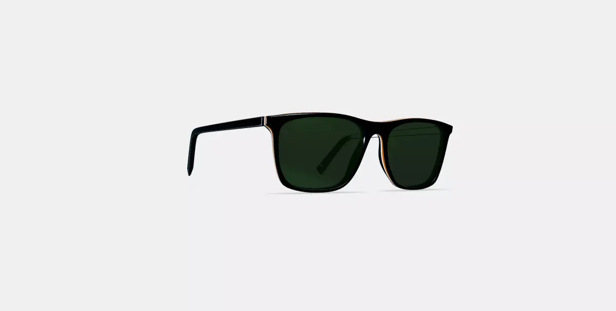 Fletcher Sunglasses in Black Matte Eclipse 3D model
