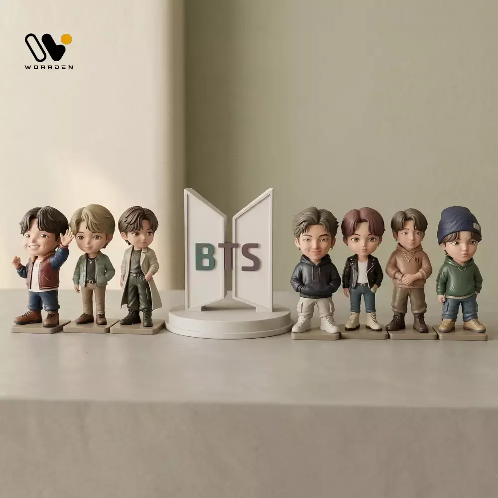 BTS Characters Pack Sculpture STL   Multi-Part K-Pop Figures 3D print model