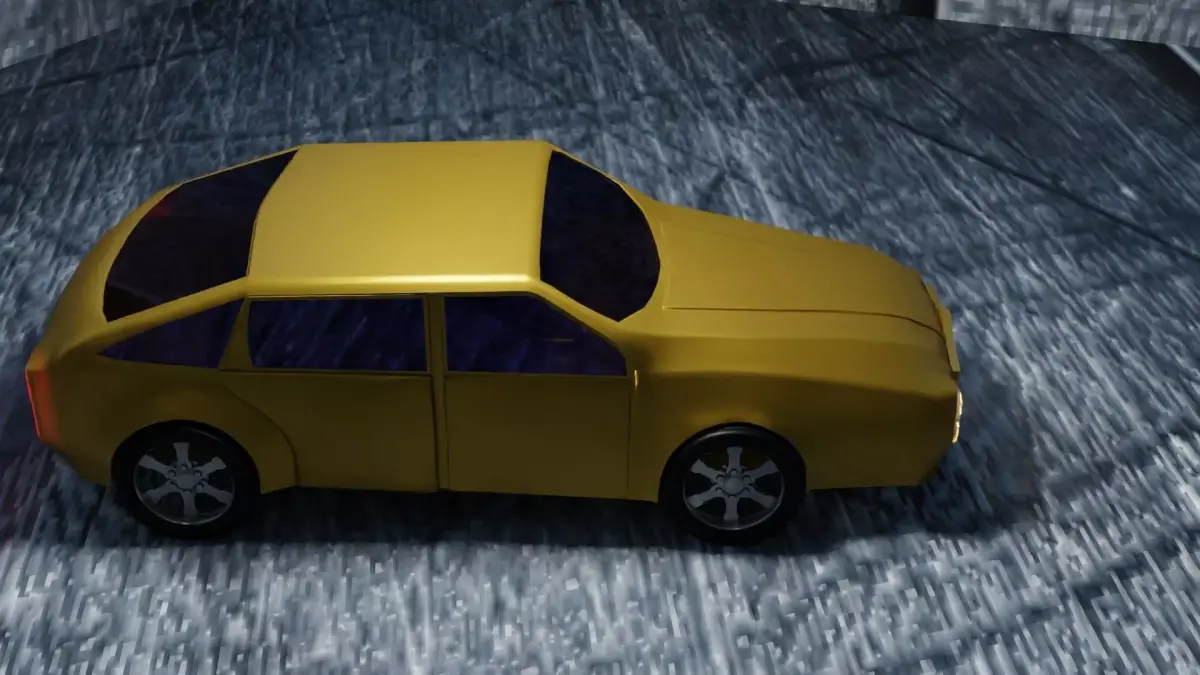 Low Poly Game Ready Car Model Free low-poly 3D model