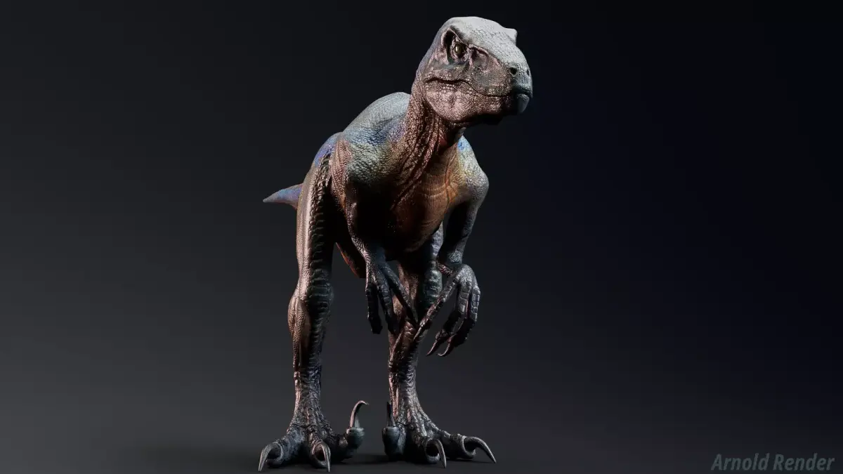 Raptor Dinosaur - Hybrid Velociraptor - Unity Engine Project Low-poly 3D model