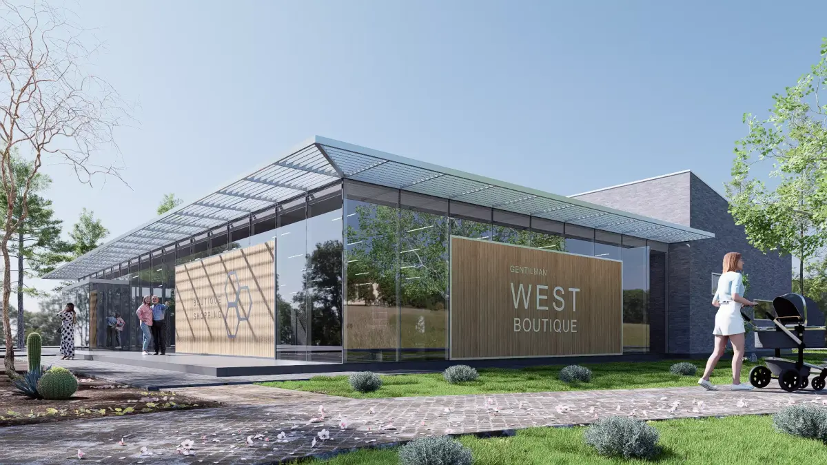 commercial building Low-poly 3D model shop