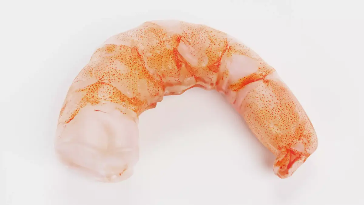 Shrimp Bite - Realistic Cooked Seafood Piece 3D model