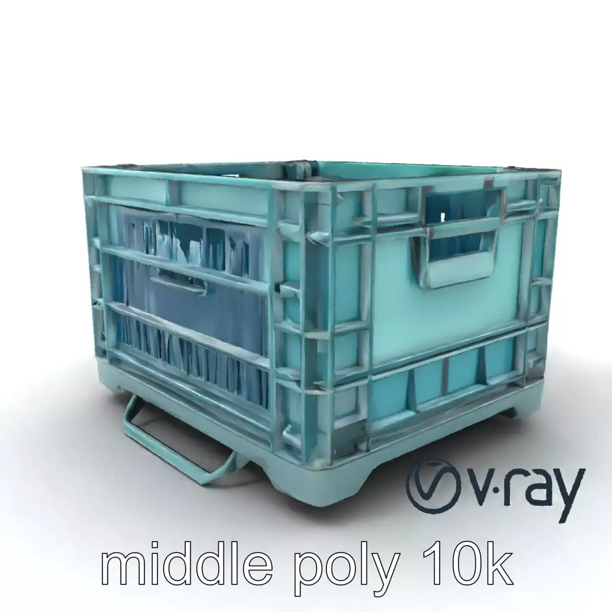 Storage Crate with Smart Lock Model Pack Low-poly 3D model