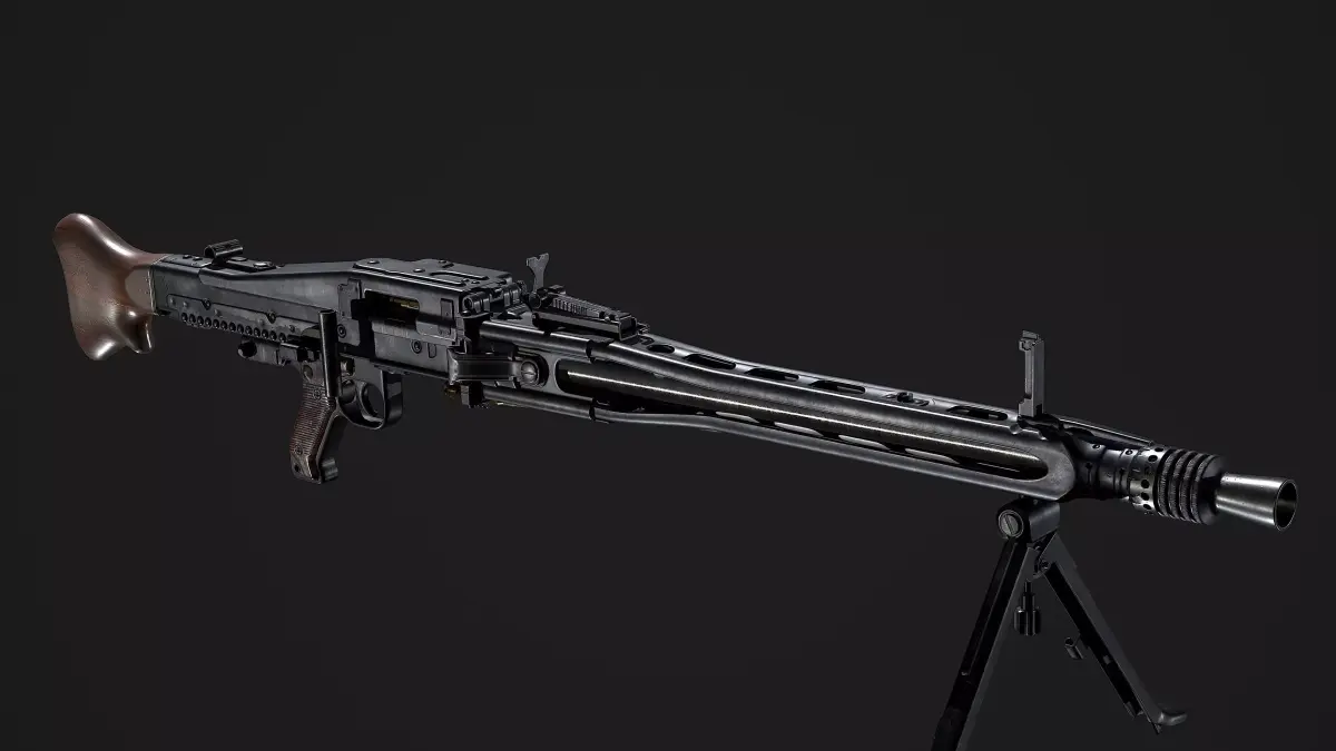 MG42 maschinengewehr 42 Low-poly 3D model