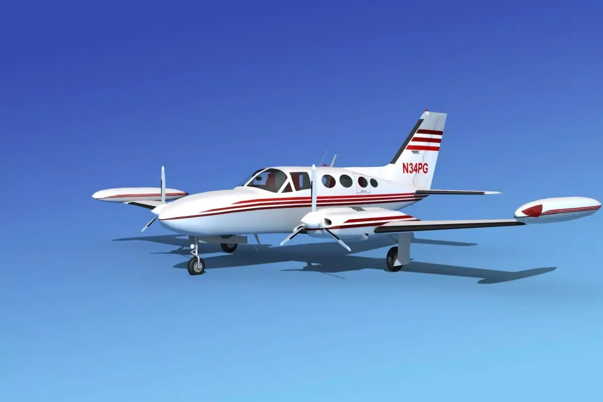 Cessna 421 Golden Eagle V04 3D model