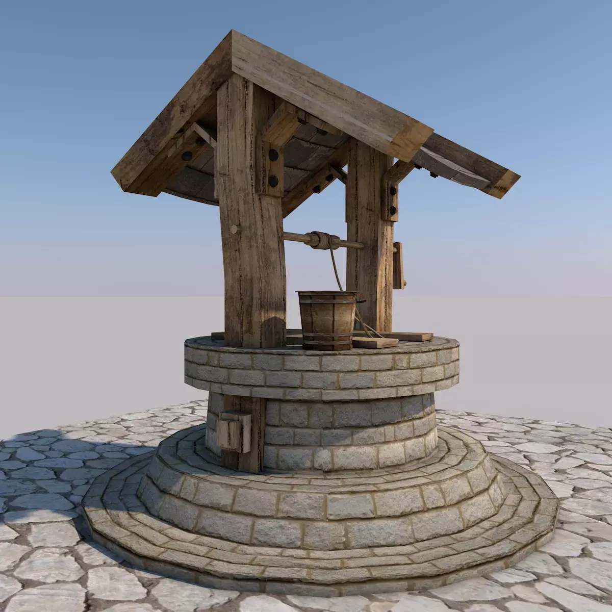 Water Well Low-poly 3D model order
