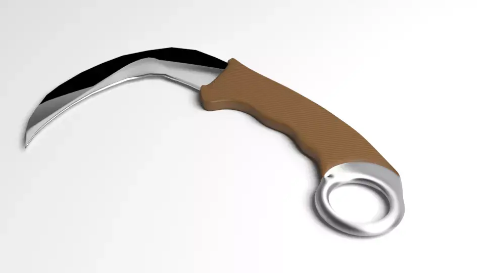 Karambit Knife 4 3D model