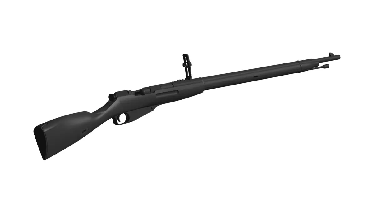Mosin Assault rifle 3D model