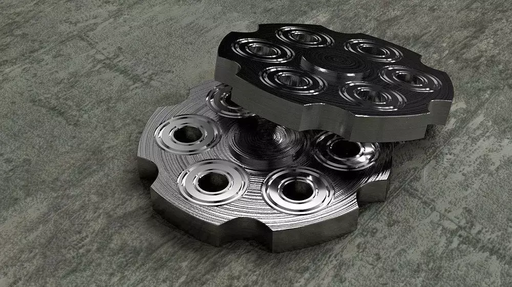 Fidget with Bearing 3D model