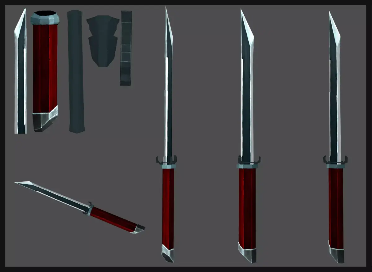 Reach of Shadows Low-poly 3D model
