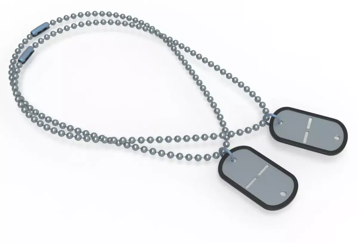 Dog tags 3D model