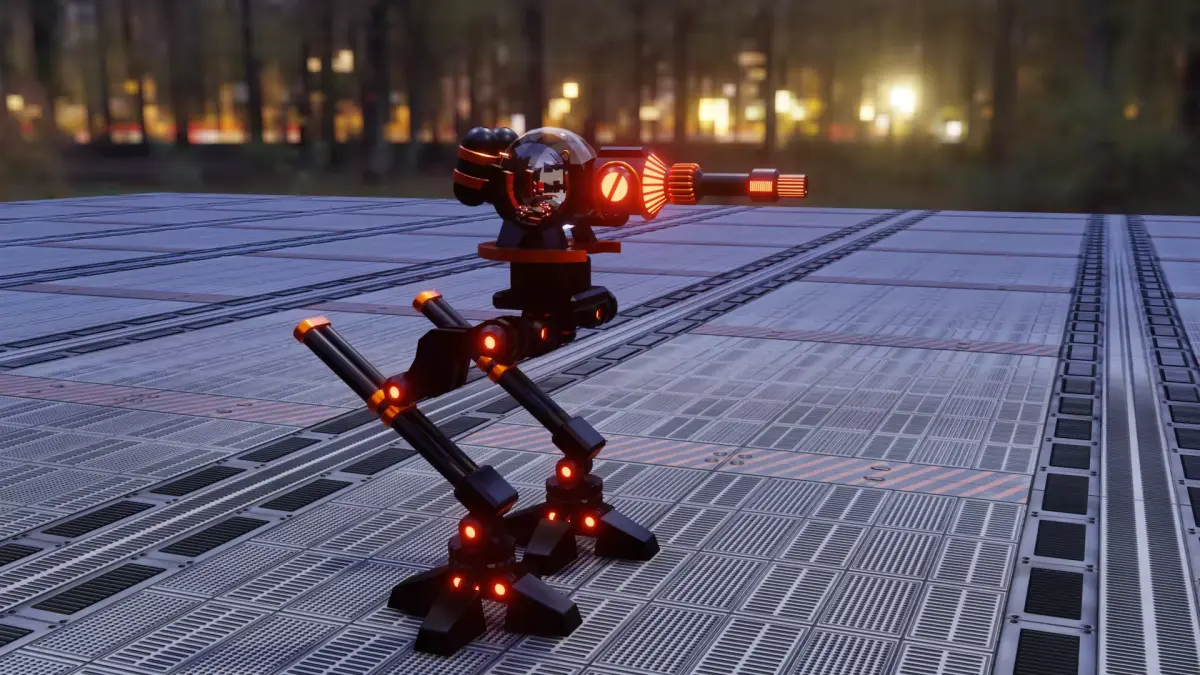 Mech Robot Low-poly 3D model get