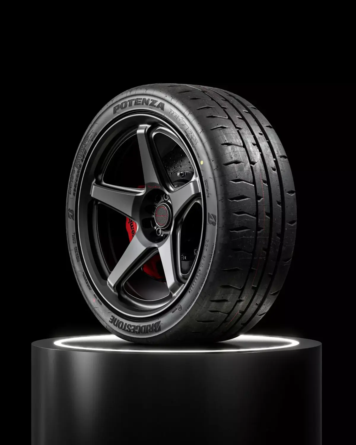 Bridgestone Potenza RE71RS 235 40 R18 3D model