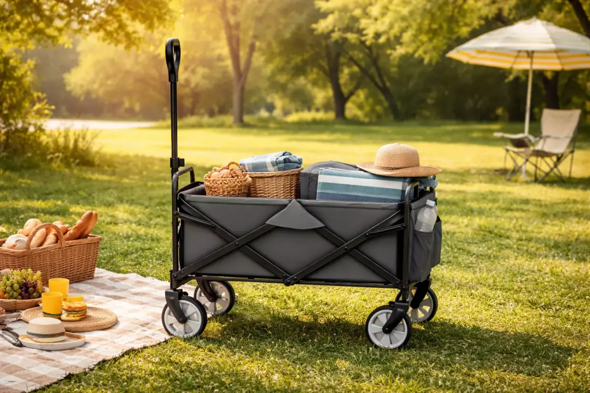 Heavy Duty Utility Wagon Cart 3D model