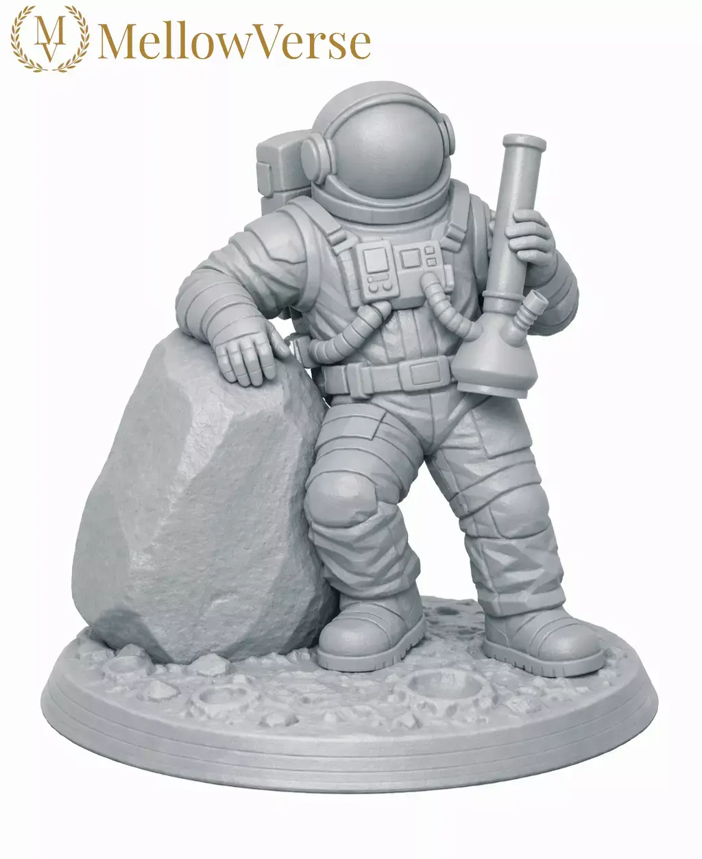 Astronaut Herb Grinder - 2-Part Magnetic Grinder - MellowVerse 3D print model