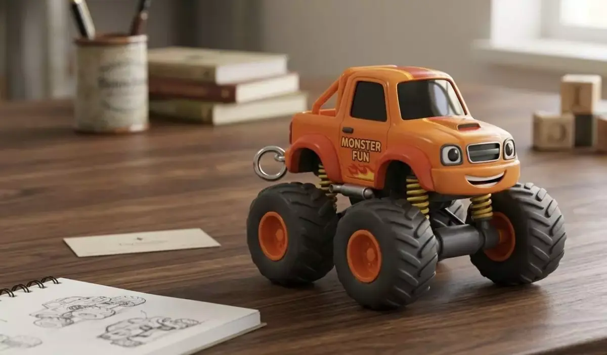 Monster truck keychain  3D print model