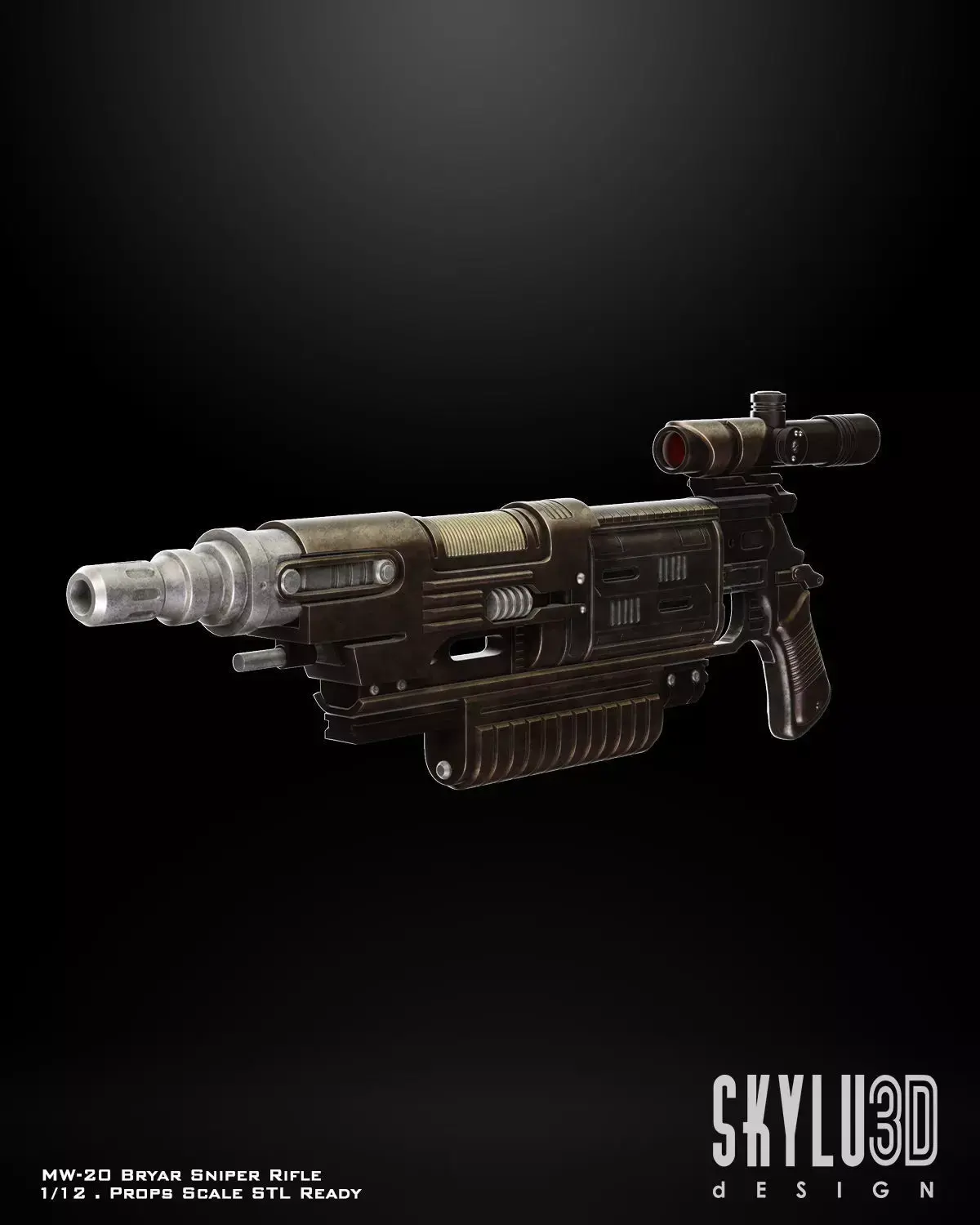 MW-20 Bryar Sniper Rifle  Bundle STL Files 3D print model