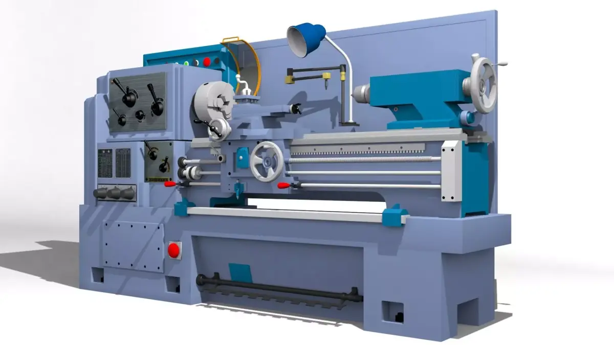Lathe machine 3D model purchase