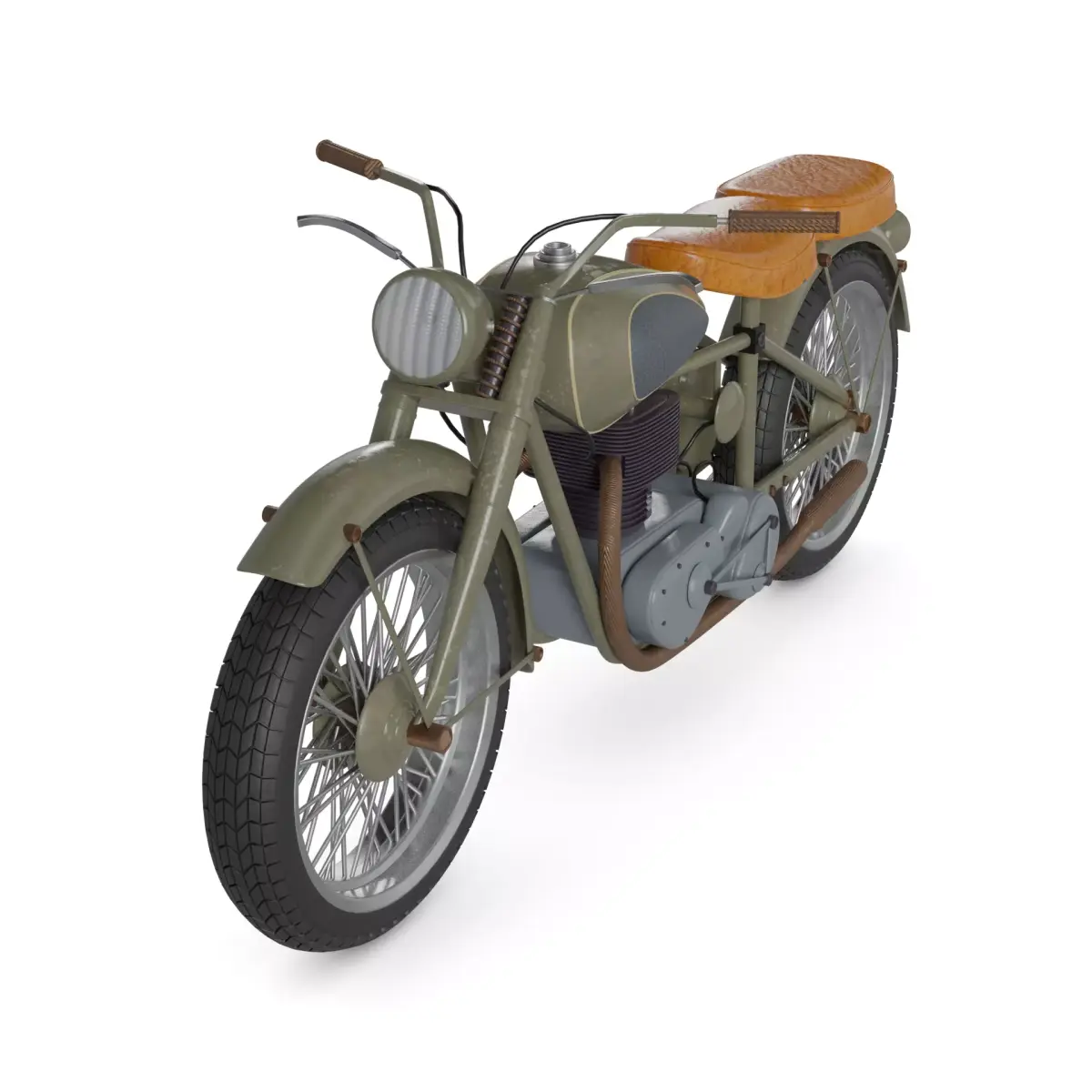 Enduro Motorcycle 3D model get