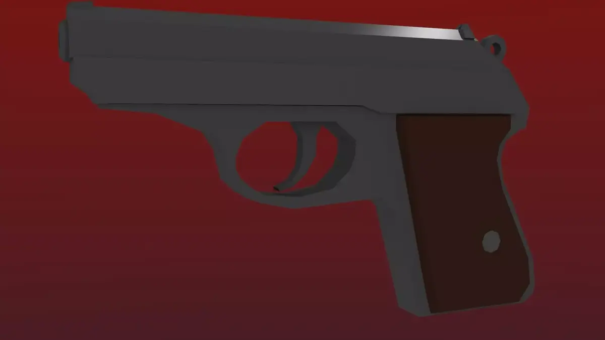 Low-Poly Walther PPK Low-poly 3D model