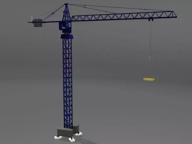Tower Crane 3D model 3