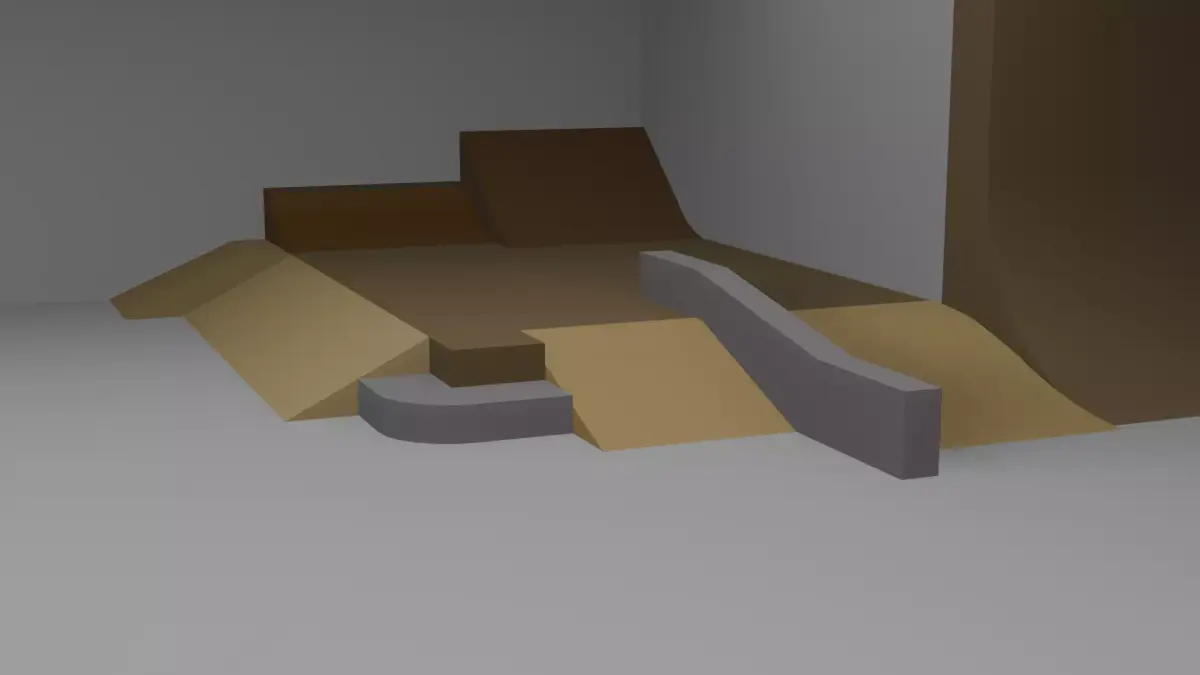 Skatepark Part Low-poly 3D model