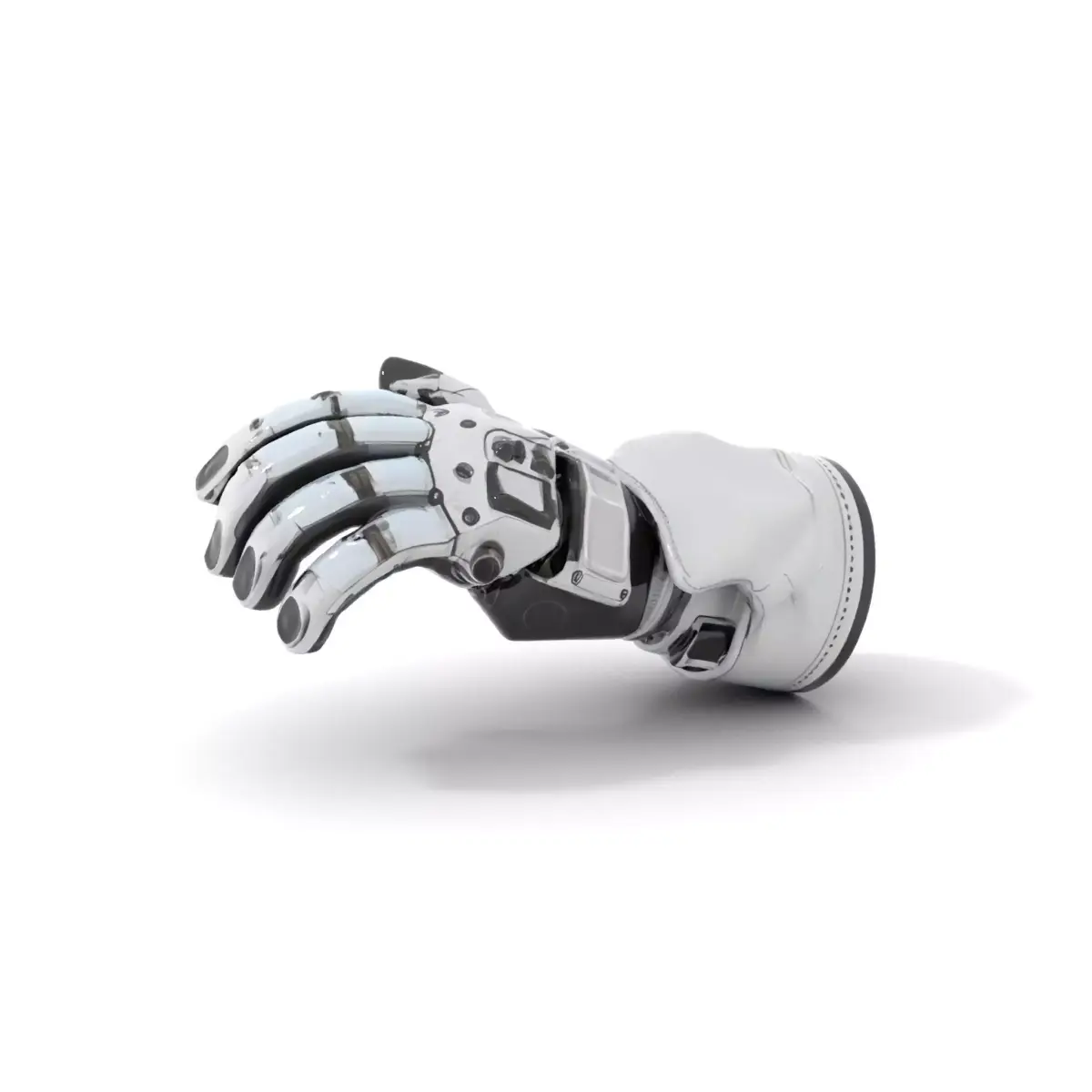 Futuristic Robotic Hand Model Pack with Articulated Fingers Low-poly 3D model purchase