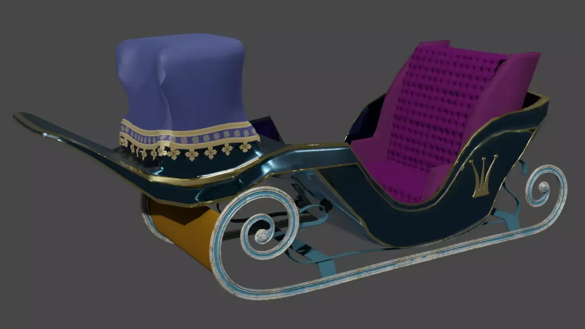 Sleigh - Narnia or Christmas 3D model