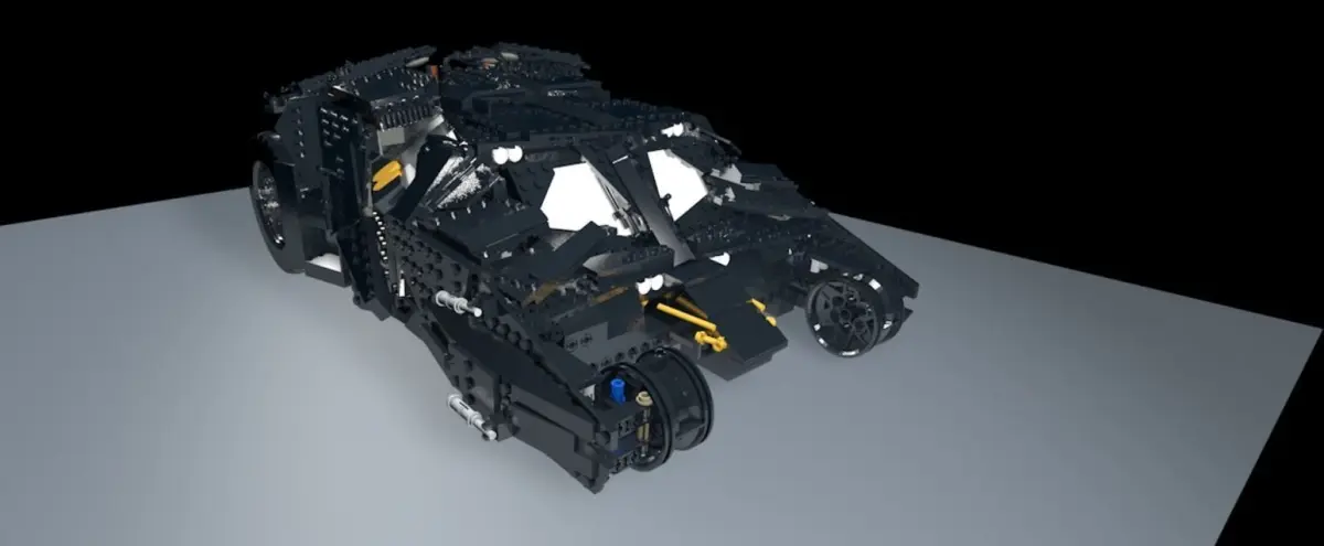 Legobatmobile lego armored vehicle 3D model