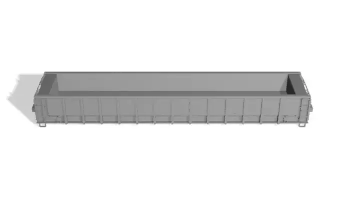 HO Norfolk Southern M-272 MOW Crosstie Gondola II 3D print model