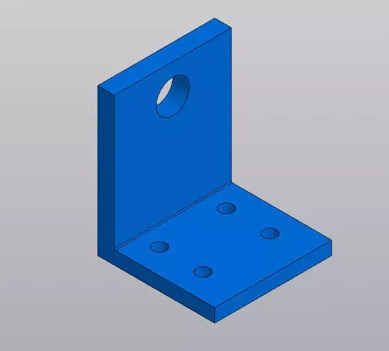L-Shape Corner Bracket - DIY Mounting Part 3D model