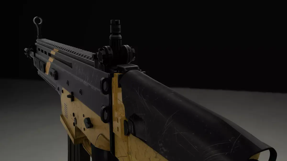 FN SCAR-L Assault Rifle - 3D Model 3D model