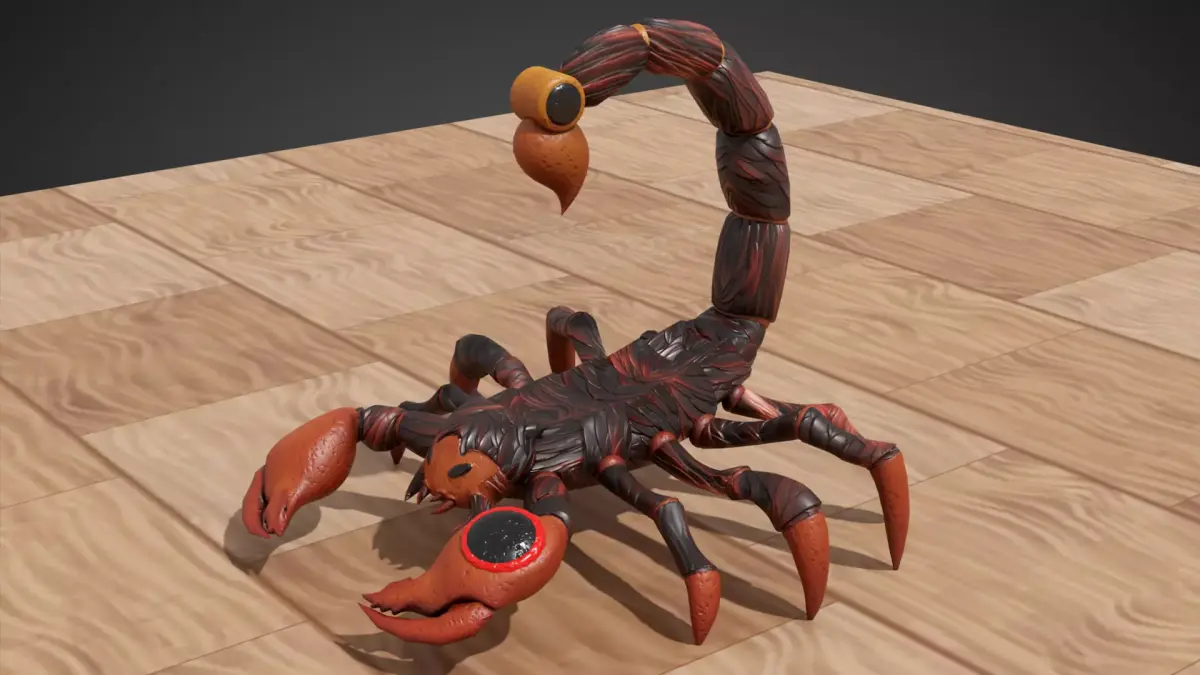 Stylized Scorpion Low-poly 3D model