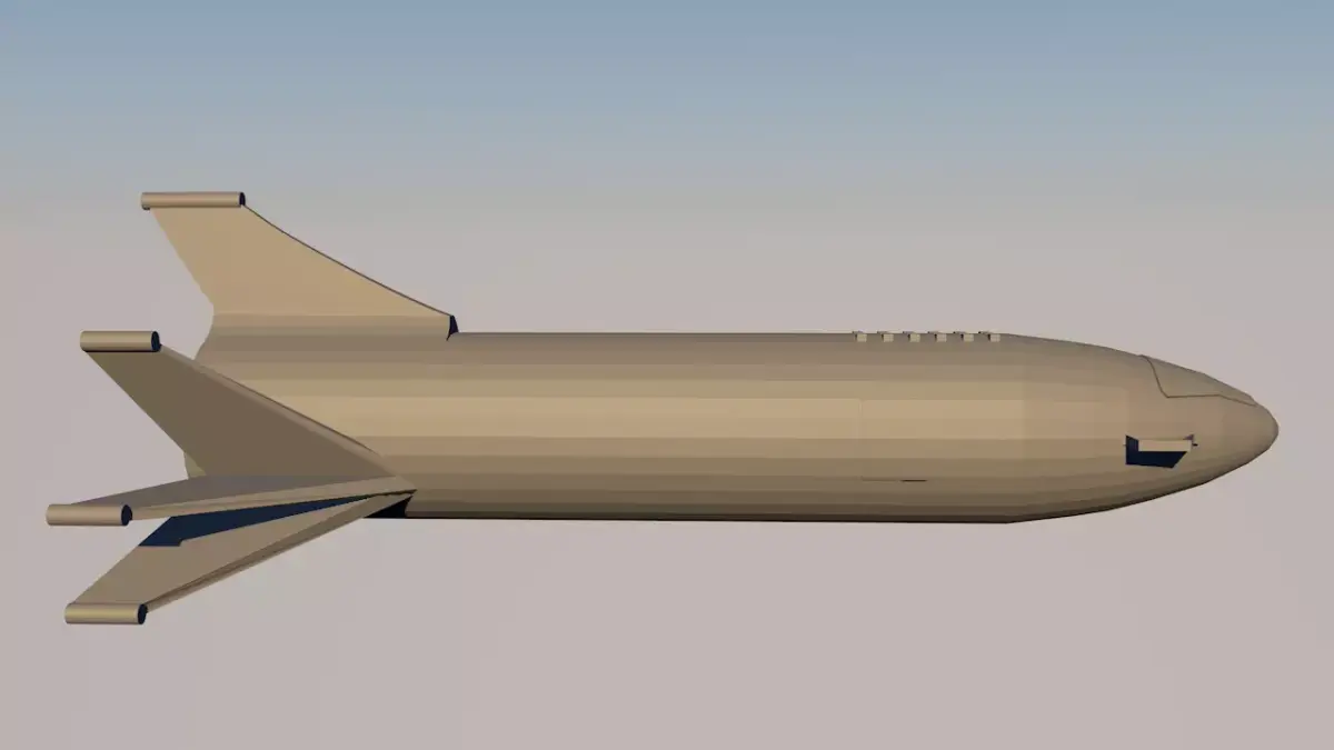 Simple spaceship Free 3D print model purchase