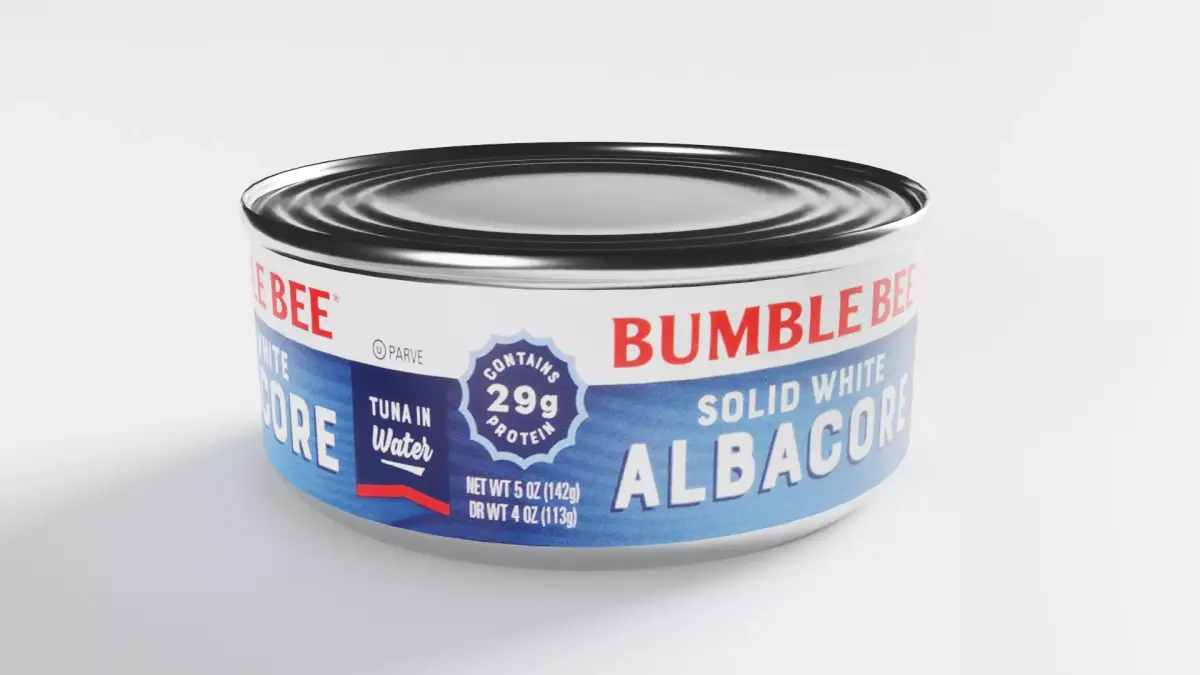 Canned Solid White Albacore 3D model