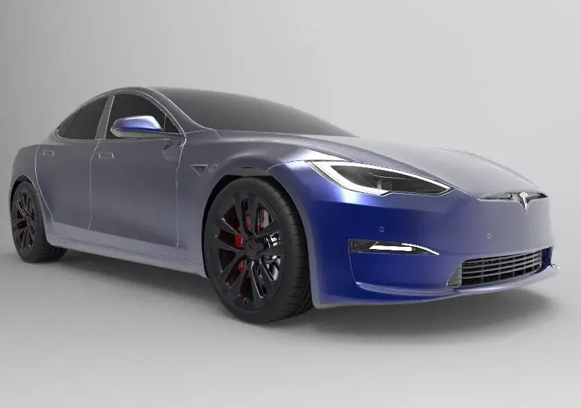 Tesla Model S Plaid 2023 3D model
