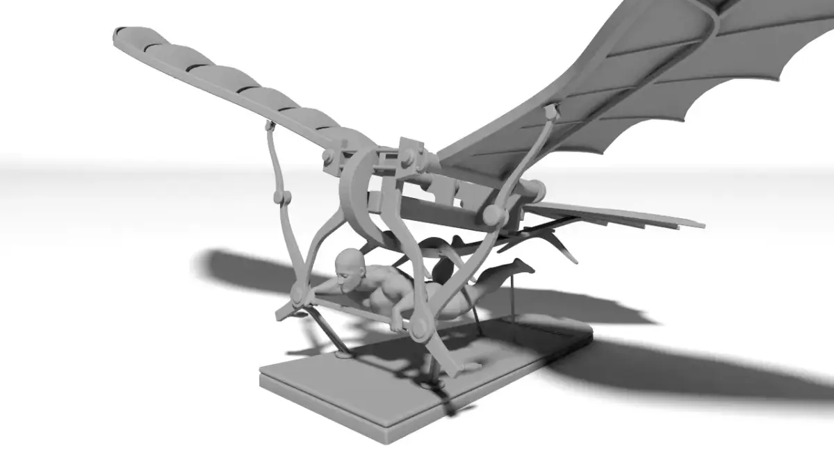 Leonardos plane for Print 3D print model