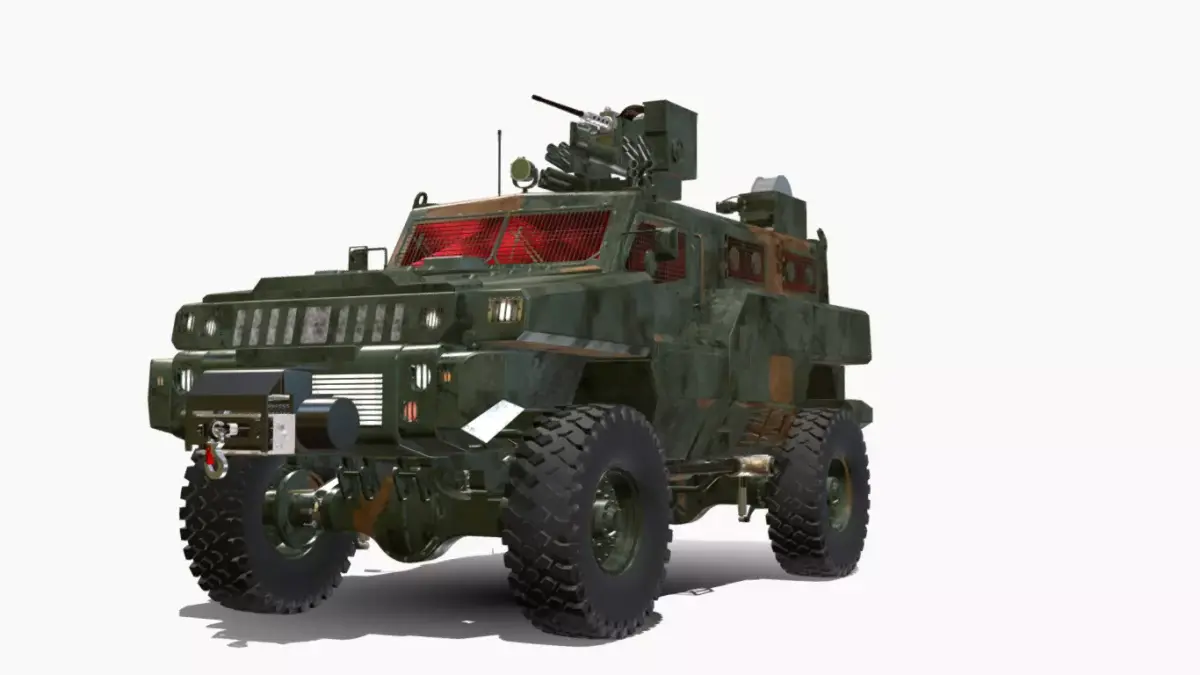mrap 4x4  Low-poly 3D model