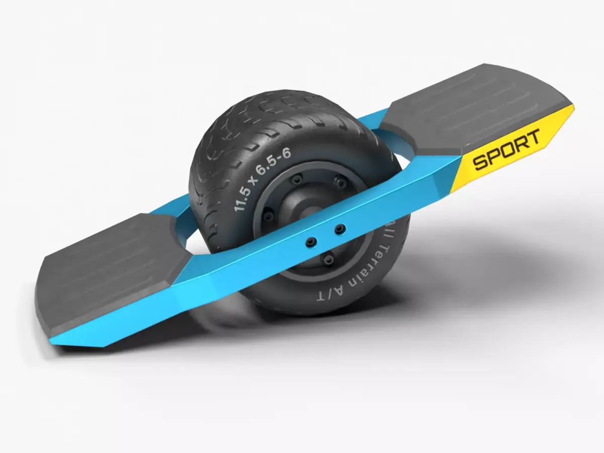 Electric Skateboard 3D model get