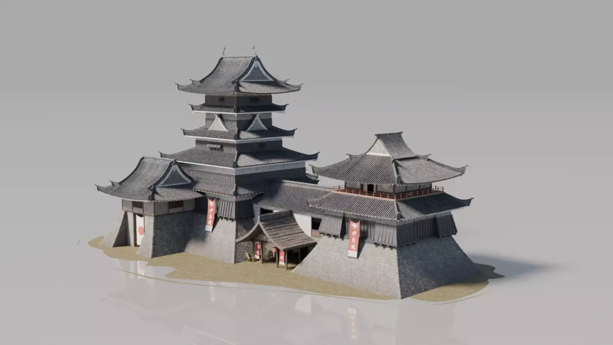 Traditional Japanese House 27 3D model
