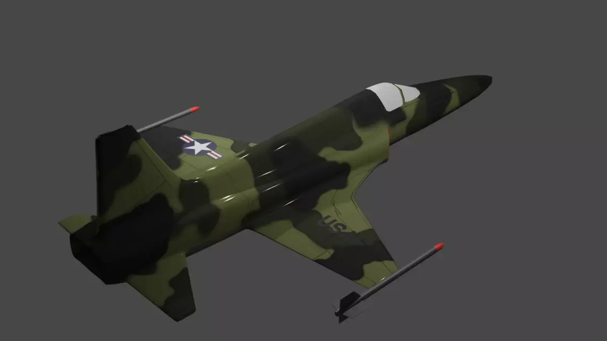 F5 in Vietnam Camoflage 3D model