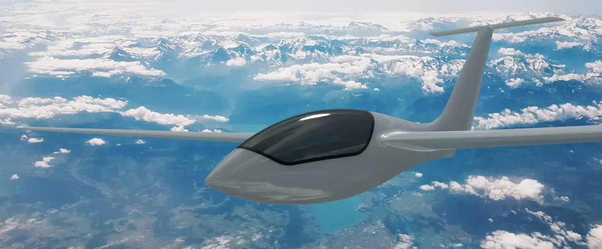 Genesis 2B flying wing sailplane 3D model